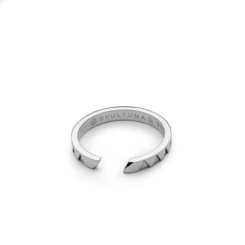 Skultuna & GtG Sharktooth Ring Thin Polished Steel